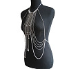 Alloy & Acrylic Rondelle Beads Tassel Sexy Body Chains for Bikini FS-WGE2D08-01-2