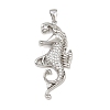 Ocean Brass Micro Pave Cubic Zirconia Pendants LS-KK-K411-04A-P-1