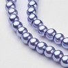 Glass Pearl Beads Strands X-HY-4D-B49-2