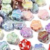 UV Plating Opaque Acrylic Beads PACR-Q005-05-1