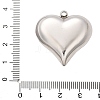 304 Stainless Steel Pendants STAS-Q349-02D-P-3