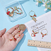 9Pcs 9 Styles Valentine's Day Acrylic Wine Glass Charms AJEW-GO00049-3