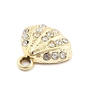 Alloy Rhinestone Pendants FIND-U026-24A-G-2