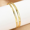 Hollow Out 304 Stainless Steel Cuff Bangles for Women BJEW-Z097-04G-1