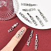 SHEGRACE Brass Micro Pave Clear Cubic Zirconia Fold Over Claps XGRQ5K377-843P-4
