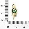 Brass Micro Pave Cubic Zirconia Pendants KK-K400-42G-04-3