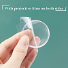 Olycraft 6Pcs 2 Style Door Knob Wall Shield Transparent Round Soft Rubber Wall Protector AJEW-OC0002-22-4