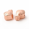 Rack Plating Alloy European Beads FIND-C022-02RG-3