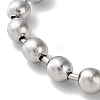 Rack Plating Brass Ball Chain Necklaces for Women NJEW-G102-01E-P-2