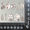 100Pcs 10 Styles Tibetan Style Zinc Alloy Pendants TIBEP-CJ0001-49-9