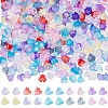 10Colors Two Tone Acrylic Bead Caps MACR-PH0001-71-1