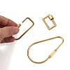  Unisex Pure Handmade Brass Key Rings & Screw Carabiner Lock Charms KEYC-TA0003-06-5