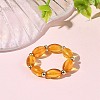 Natural Amber Finger Rings for Women RJEW-JR01087-02-1