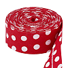 Polka Dot Printed Polyester Double Fold Bias Tape OCOR-WH0036-34B-1