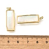 Natural White Shell & Epoxy Resin Pendants KK-E794-02G-08-3