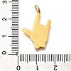 304 Stainless Steel Enamel Pendants STAS-B079-01G-15-3