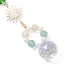 Glass Hanging Suncatchers HJEW-JM04589-5