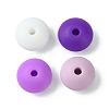 Rondelle Food Grade Eco-Friendly Silicone Focal Beads SIL-F003-07C-2