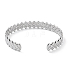 304 Stainless Steel Cuff Bangles for Women BJEW-Z078-14P-3