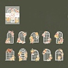 Window & Flower Paper Stickers Set DIY-G120-02F-1