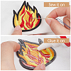 14Pcs Polyester Clothing Patches DIY-CY0003-57-6
