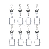 2 Sets Tibetan Style Alloy Butterfly & Painting Frame Pendant Decorations HJEW-UN0001-15-1