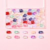 60Pcs 10 Colors Spray Painted Glass Beads GLAA-FS0002-05-8
