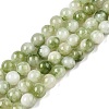 Dyed Natural White Jade Beads Strands G-T138-6mm-210-24-4