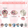 28Pcs 7 Colors Alloy Pendants FIND-SC0015-16-2