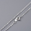 Glass Dangle Earring & Pendant Necklace Jewelry Sets SJEW-JS01076-03-5