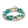Handmade Polymer Clay Heishi Beads Bracelets Set X-BJEW-TA00040-03-2