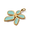 316 Surgical Stainless Steel Enamel Pendants STAS-K258-40F-G-2