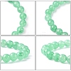 Dyed Natural Green Aventurine Beads Stretch Bracelets BJEW-Q305-5