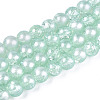 Translucent Crackle Glass Beads Strands CCG-T003-01G-1