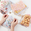 80Pcs 4 Colors Heart Printed Organza Bags OP-BBC0001-50B-3