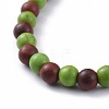 Natural Rosewood Beads Stretch Bracelets BJEW-JB04662-02-3