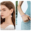 240Pcs 8 Colors Crackle Transparent Glass Beads GLAA-TA0004-19-8
