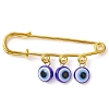 Blue Evil Eye Resin Charm Kilt Pins JEWB-BR00176-1