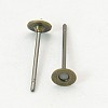 Stud Earring Settings KK-C2903-NFAB-1