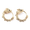 Brass Micro Pave Cubic Zirconia Hoop Earrings for Women EJEW-U029-01G-01-1