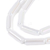 Electroplate Imitation Jade Glass Beads Strands EGLA-Q132-02A-A06-3