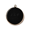 Natural Obsidian Pendants X-G-A213-01G-01-2