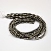 Natural Pyrite Round Beads Strands G-F197-10-10mm-4