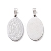 Non-Tarnish Fashionable 304 Stainless Steel Pendants STAS-J009A-01-1