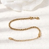 304 Stainless Steel Rope Chains Bracelets for Women BJEW-A158-02C-G-2
