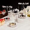 Iron Rotating Tealight Candle Holder AJEW-FG0001-20P-6