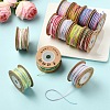 4 Rolls 4 Colors Segment Dyed Macrame Cotton Cord OCOR-YW0001-27A-4