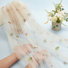Fruit Polyester Embroidery Mesh Fabric KK-WH0558-10B-3