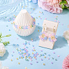405Pcs Eletroplated Transparent Glass Beads GLAA-TA0003-66B-7