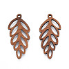 Natural Walnut Wood Pendants WOOD-N011-015-1